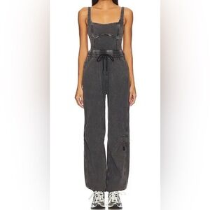 Free People Inbound Onesie Jumpsuit Black XS NWT